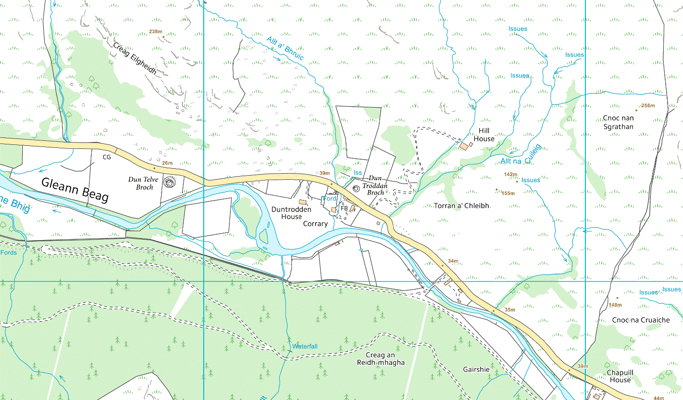 local map of corrary farm